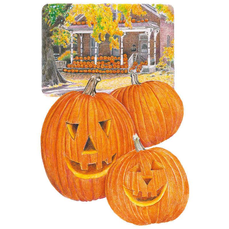 Pumpkin Jack O Lantern seed packet photo