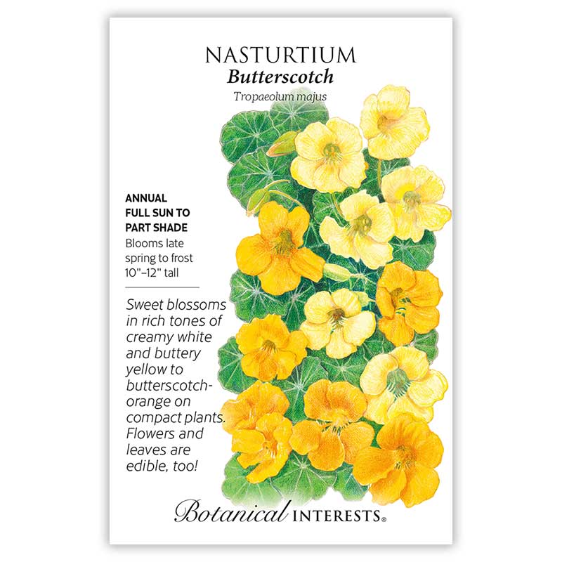 Nasturtium Butterscotch Seed Packet