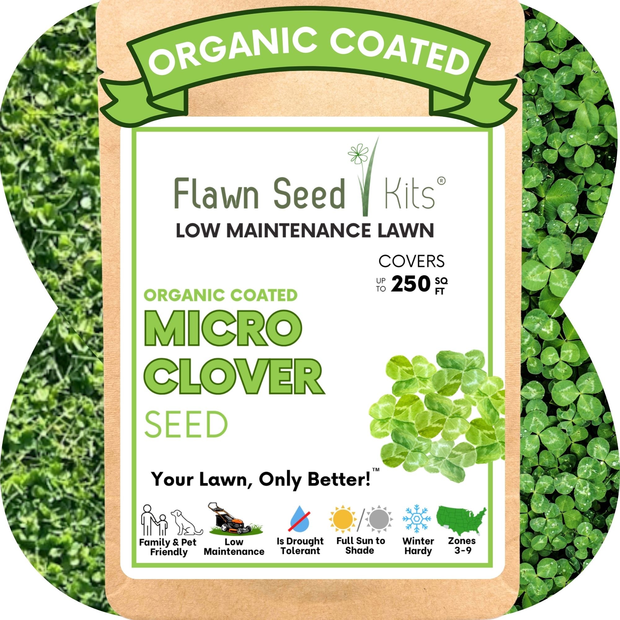 Micro Clover Seed 250 ft2 product photo