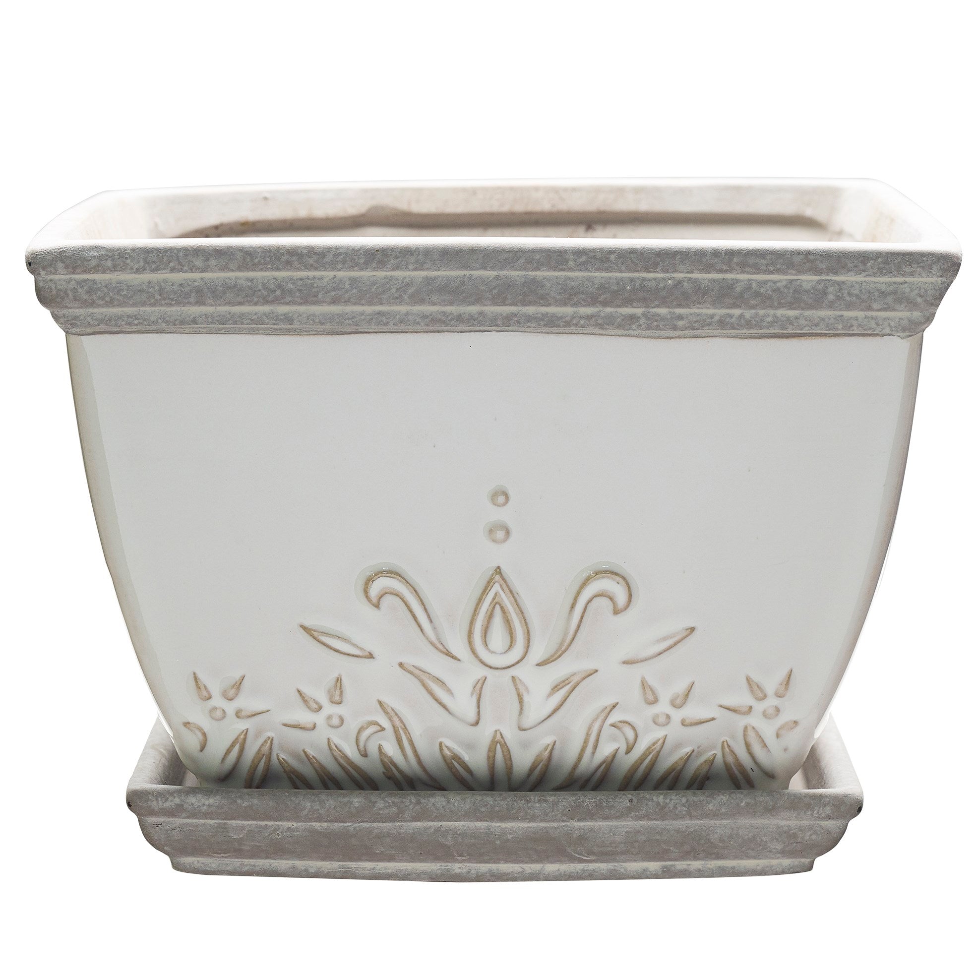 So Patio 6" brentwood planter white product photo