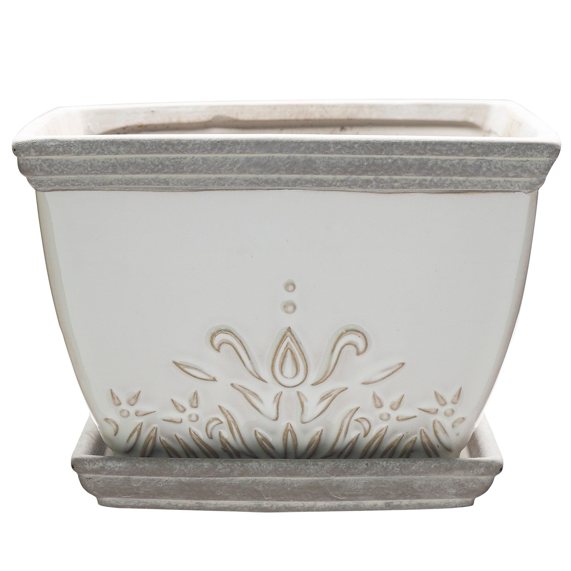 So Patio 8" brentwood planter white product photo