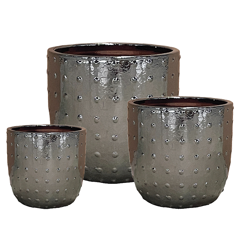 Dimpled Aries Pot Mirror Silver large product photo