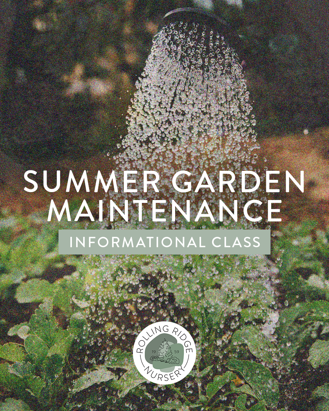 Summer Garden Maintenance - Class Ticket