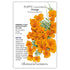 Poppy California Orange seed packet photo
