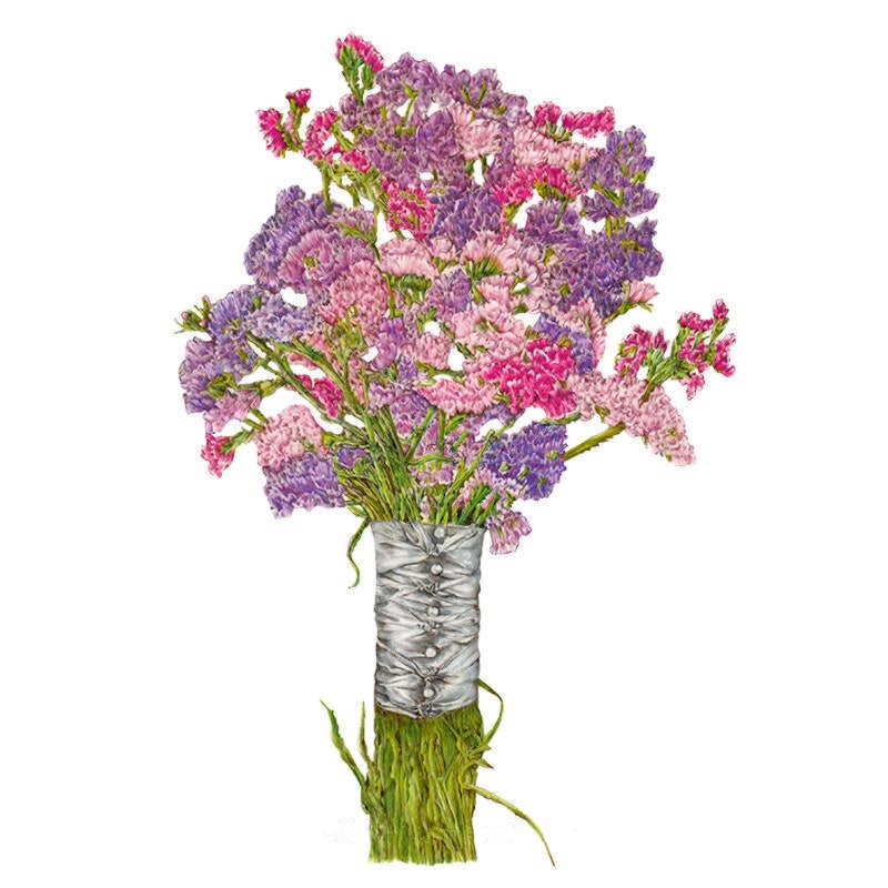 Statice Cotton Candy Seed Packet seed packet photo