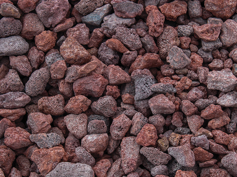 1/2cf Semco Red Lava Rock