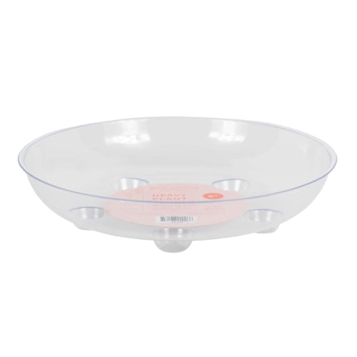 6" Clear Carpet Saucer product photo