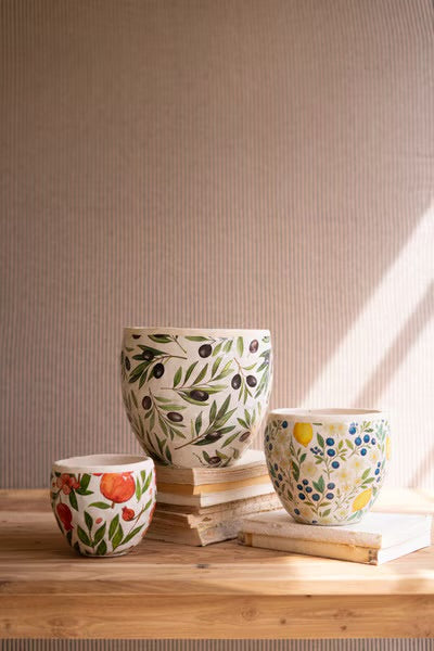 Olive Cement Planter
