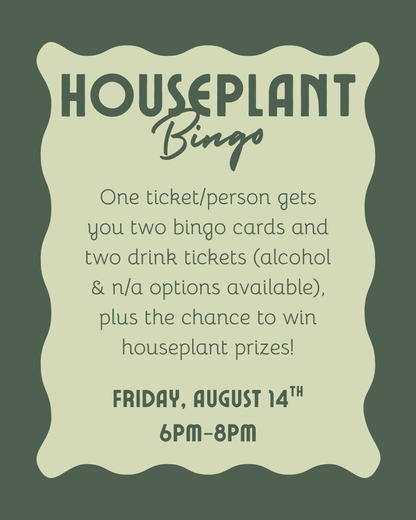 Houseplant Bingo Ticket