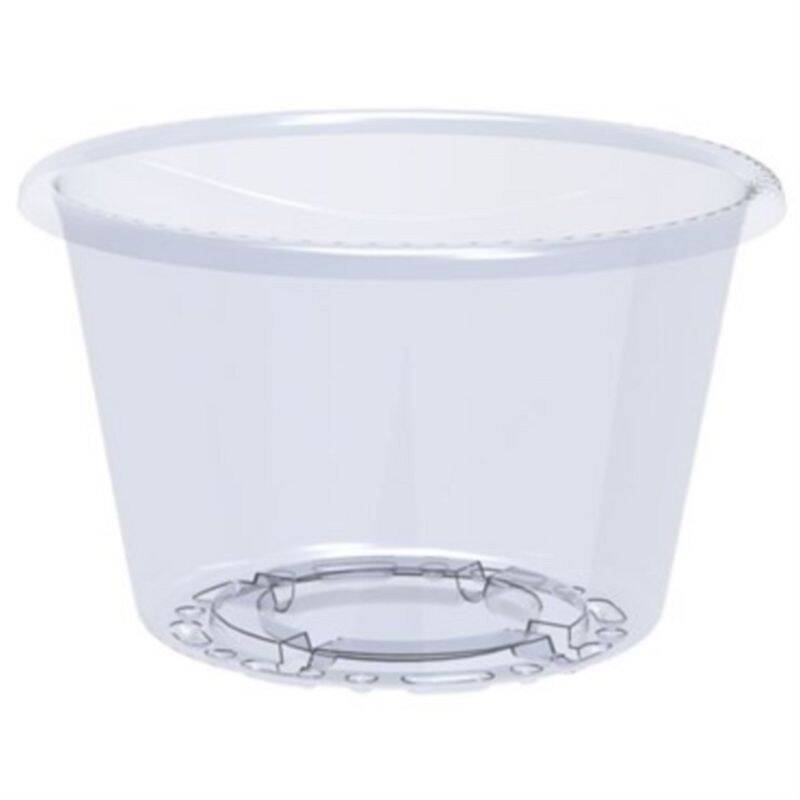 Panacea 4" diam clear plastic saucer product photo