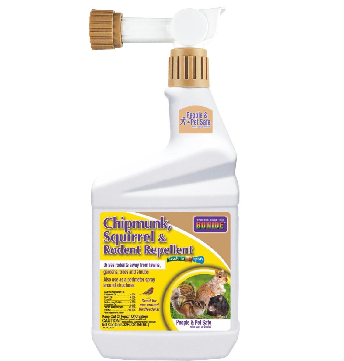 Bonide Chipmunk, Squirrel &amp; Rodent Repellent
