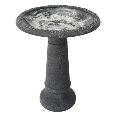 Algreen Acerra 20" stone composite birdbath gray product photo