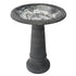 Algreen Acerra 20" stone composite birdbath gray product photo