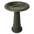 Algreen Acerra 20" stone composite birdbath green product photo