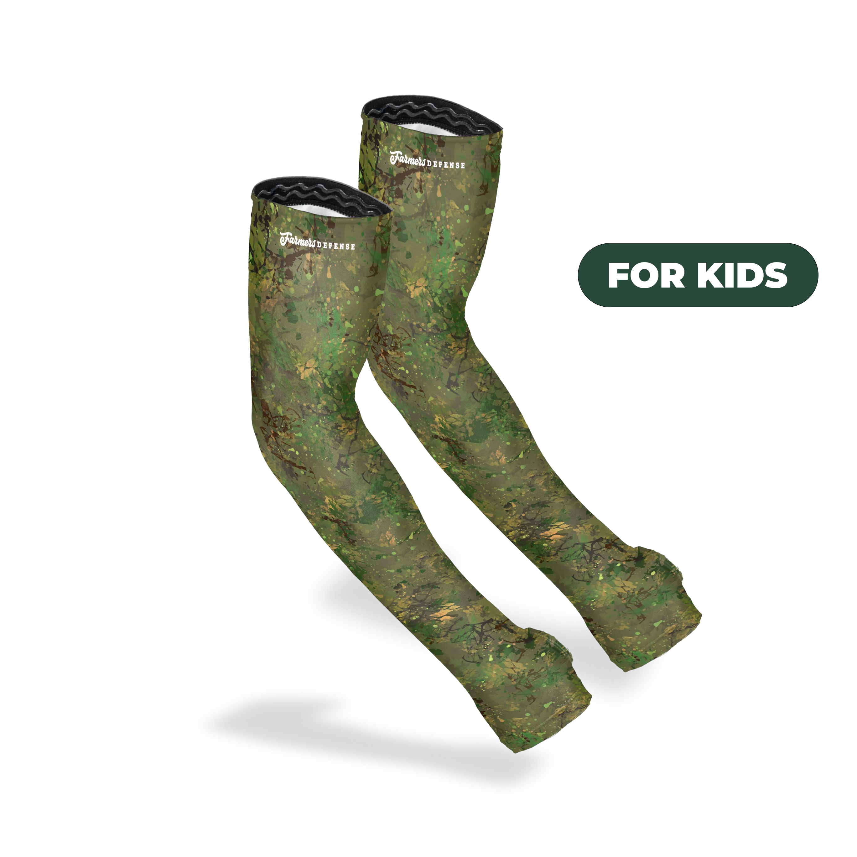 Farmers Defense Kids Med Prot Sleeves Brush Camo product photo