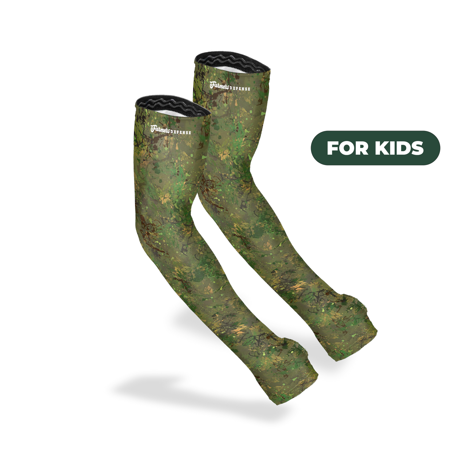 Farmers Defense Kids Sm Prot Sleeves Brush Camo product photo
