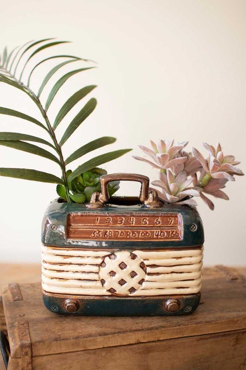 Ceramic Radio Planter product photo
