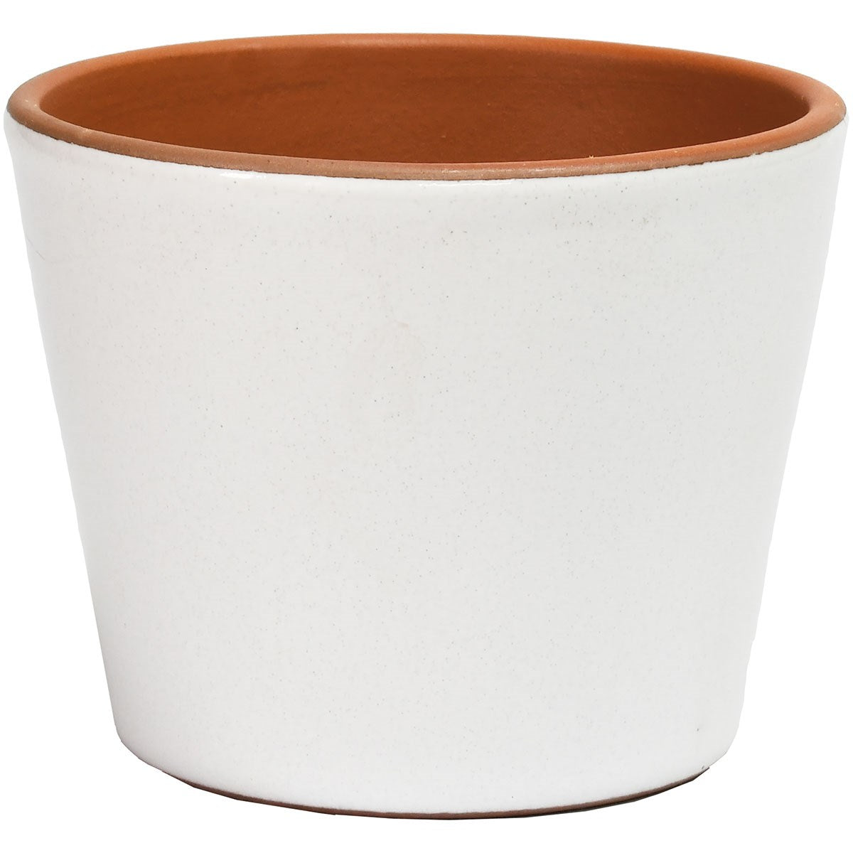 Deroma 4.7" cabo flower pot white product photo