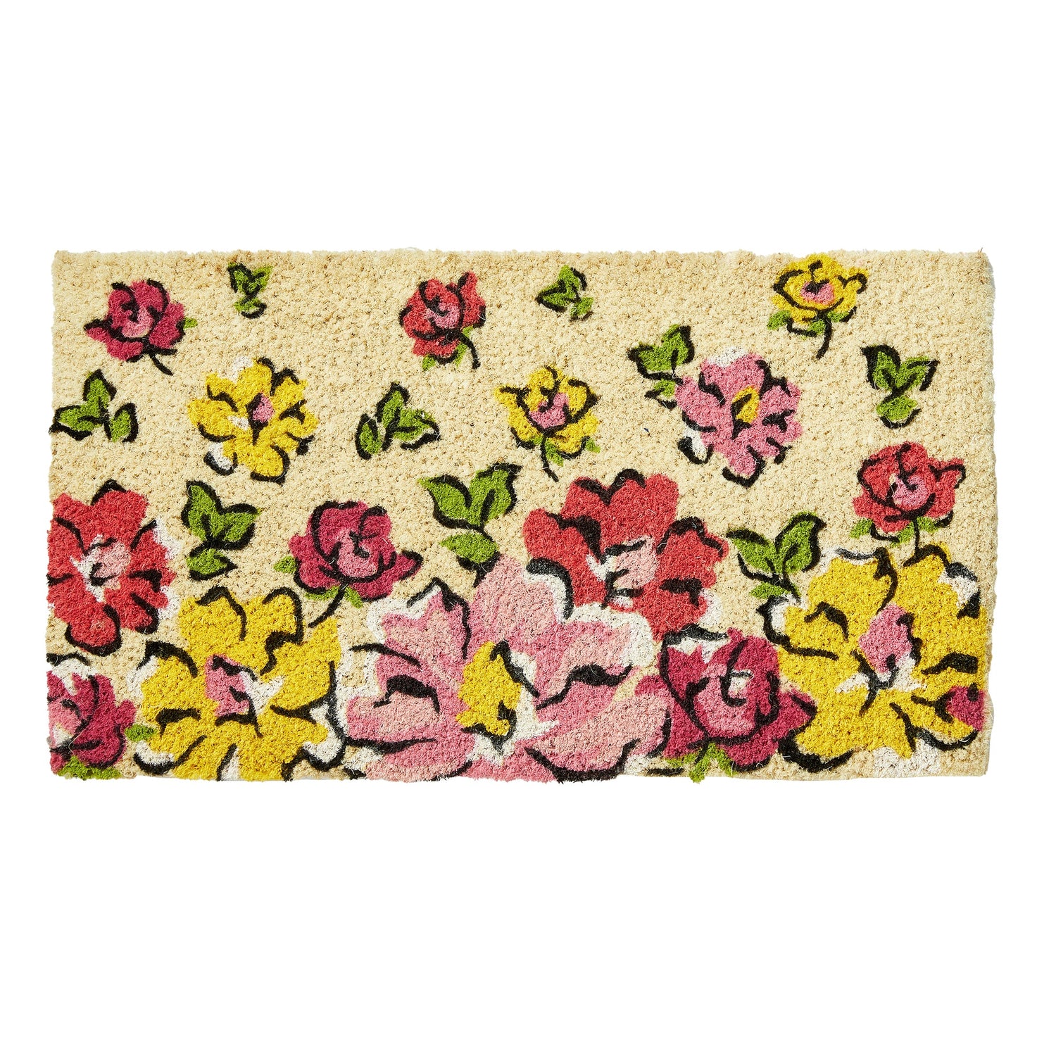 Flower cascade coir mat product photo