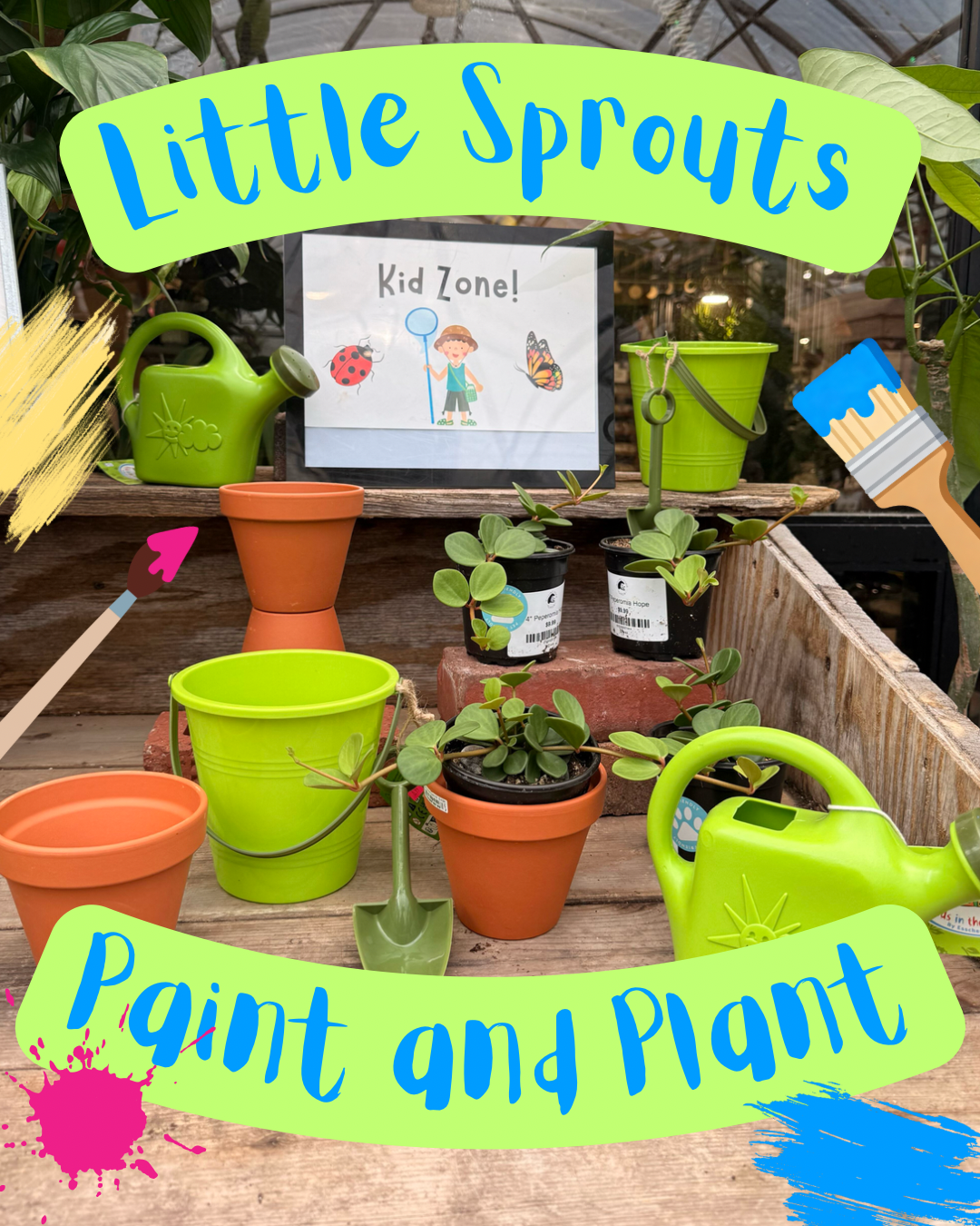 Little Sprouts Paint and Plant Ticket