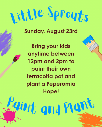 Little Sprouts Paint and Plant Ticket