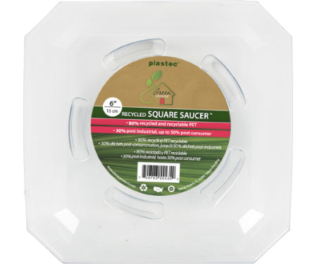 Plastic Square Saucer 6in product photo