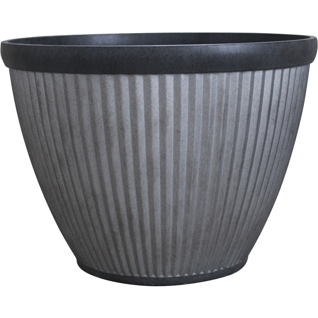 So Patio 15" westlake round planter rustic product photo