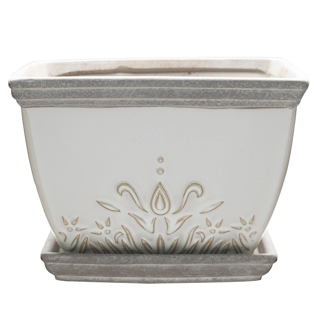 So Patio 6" brentwood planter white product photo