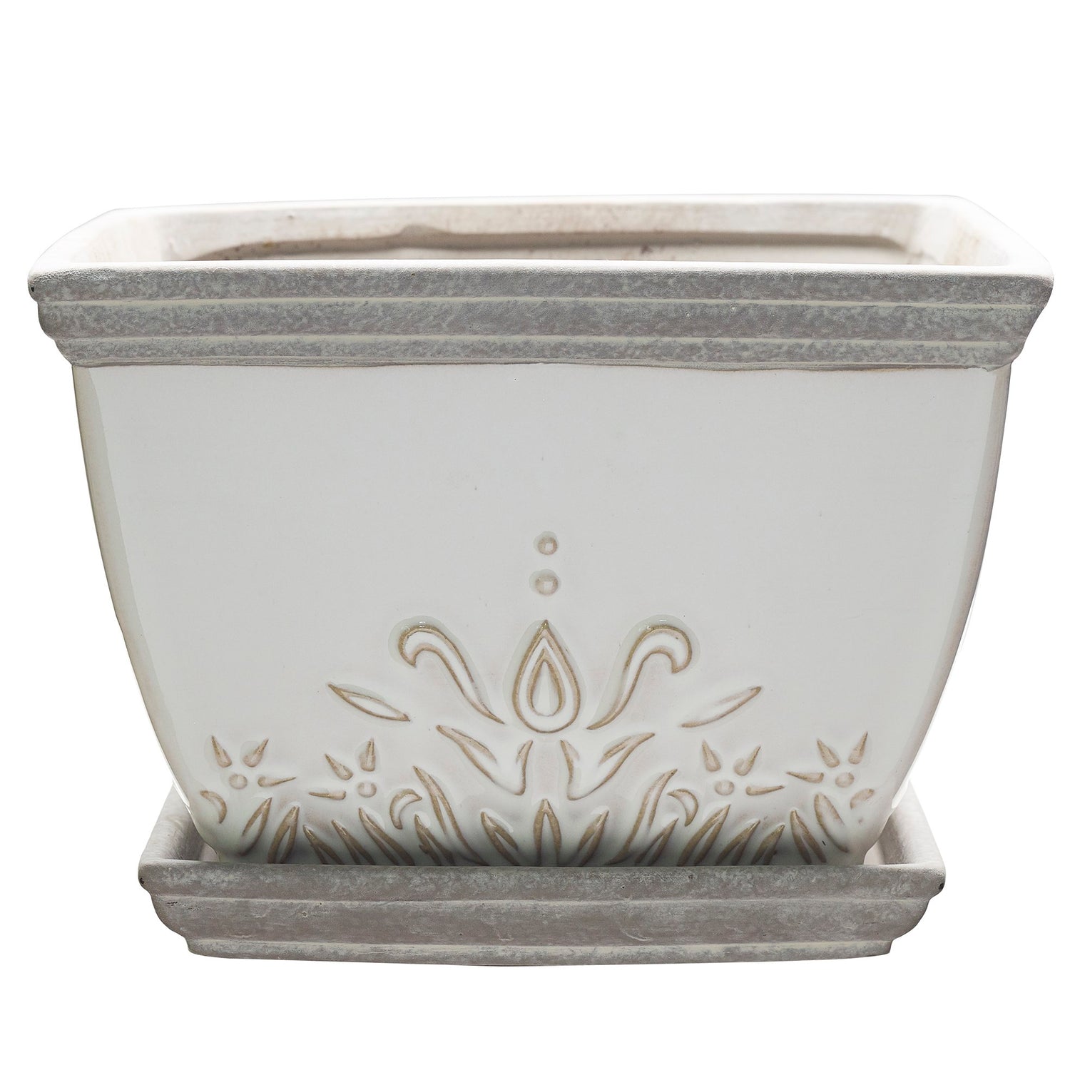 So Patio 6" brentwood planter white product photo