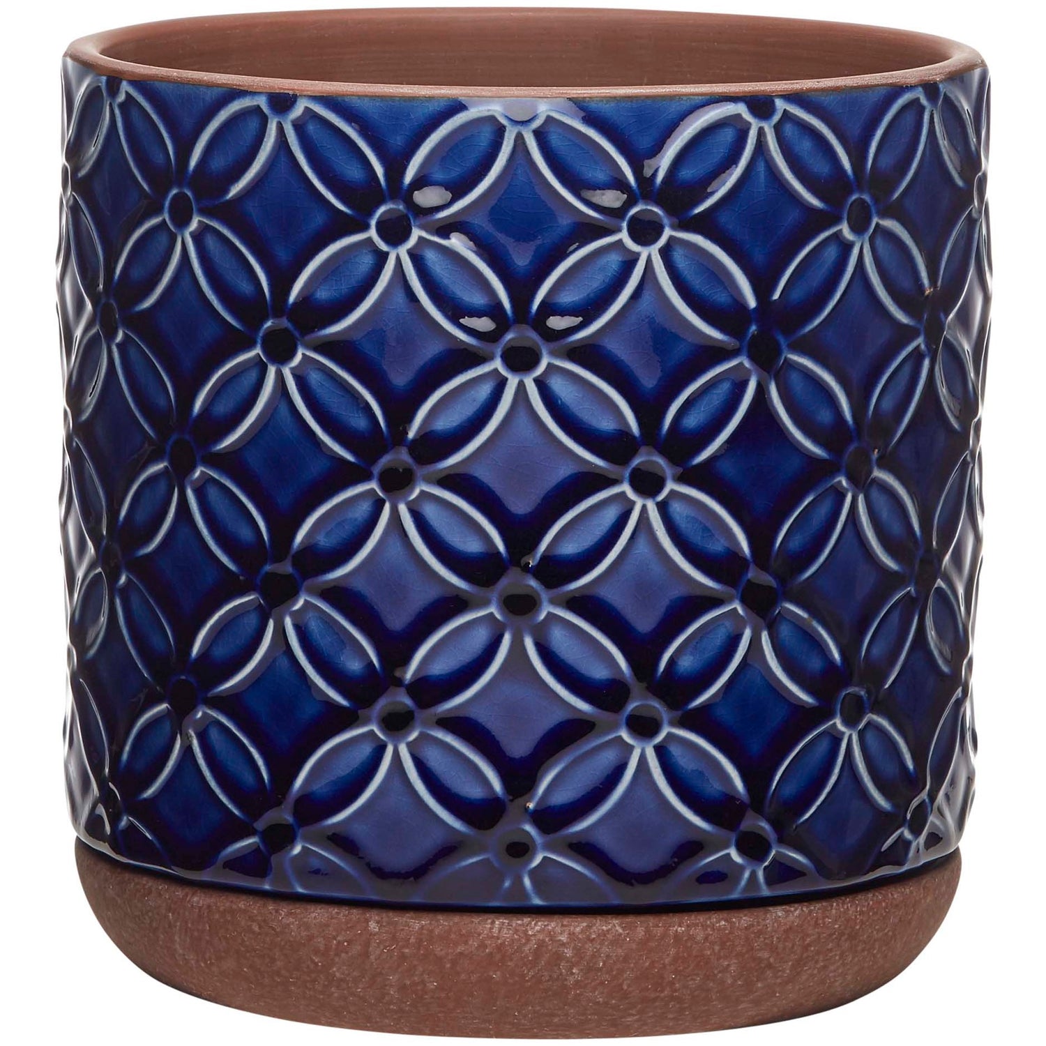 So Patio 6" pot ceramic griffy blue product photo
