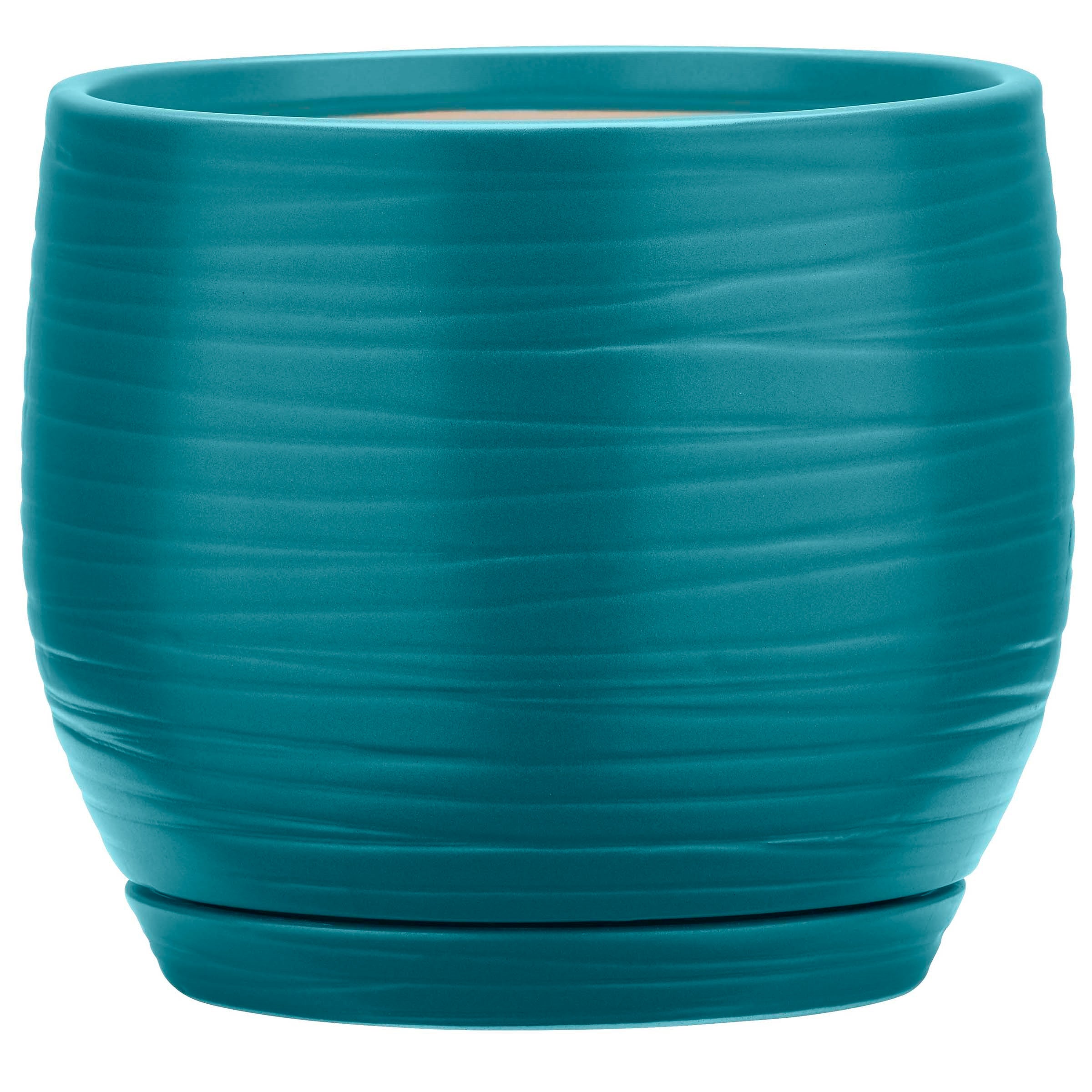So Patio 6" jasper planter teal finish product photo