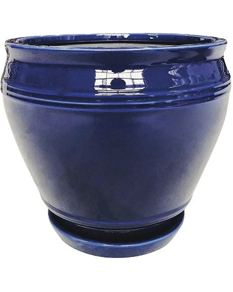 So Patio 12" collins planter blue product photo