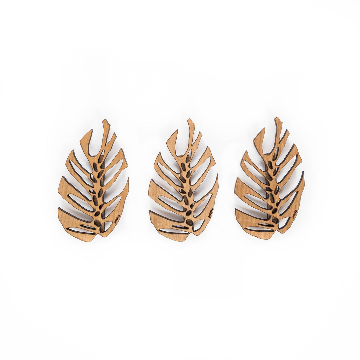 Treleaf 3pc Monstrella Wall Mt Hooks Reg Cherry product photo