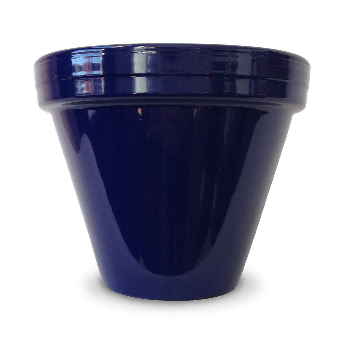 8in Dark Blue Powder Coated Pot product photo