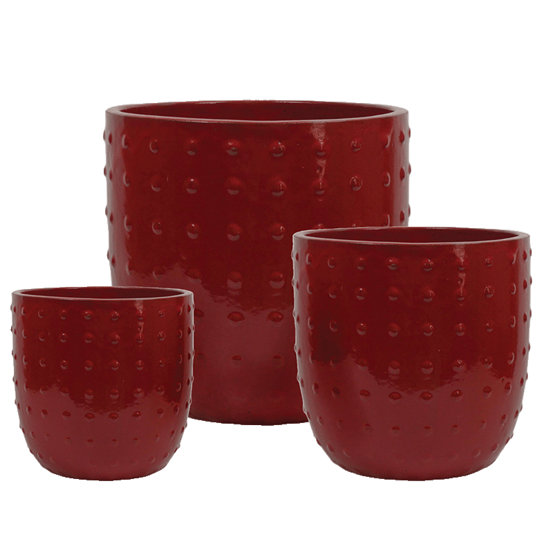 Dimpled Aries Pot Atomic Red medium product photo