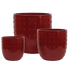 Dimpled Aries Pot Atomic Red small product photo