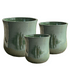 Tall Venus Pots Pearl Green large product photo