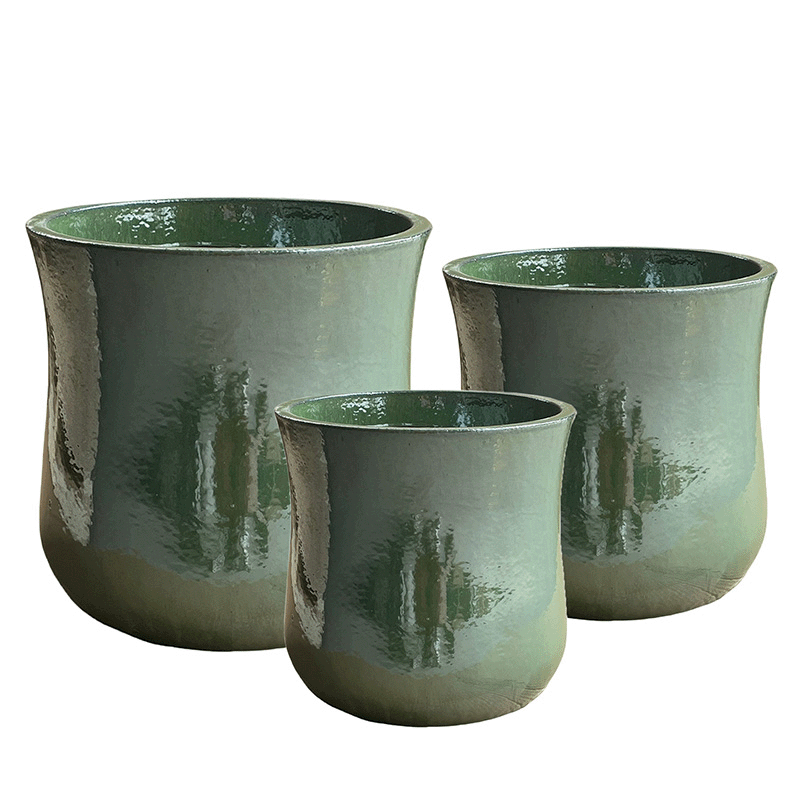 Tall Venus Pots Pearl Green small product photo