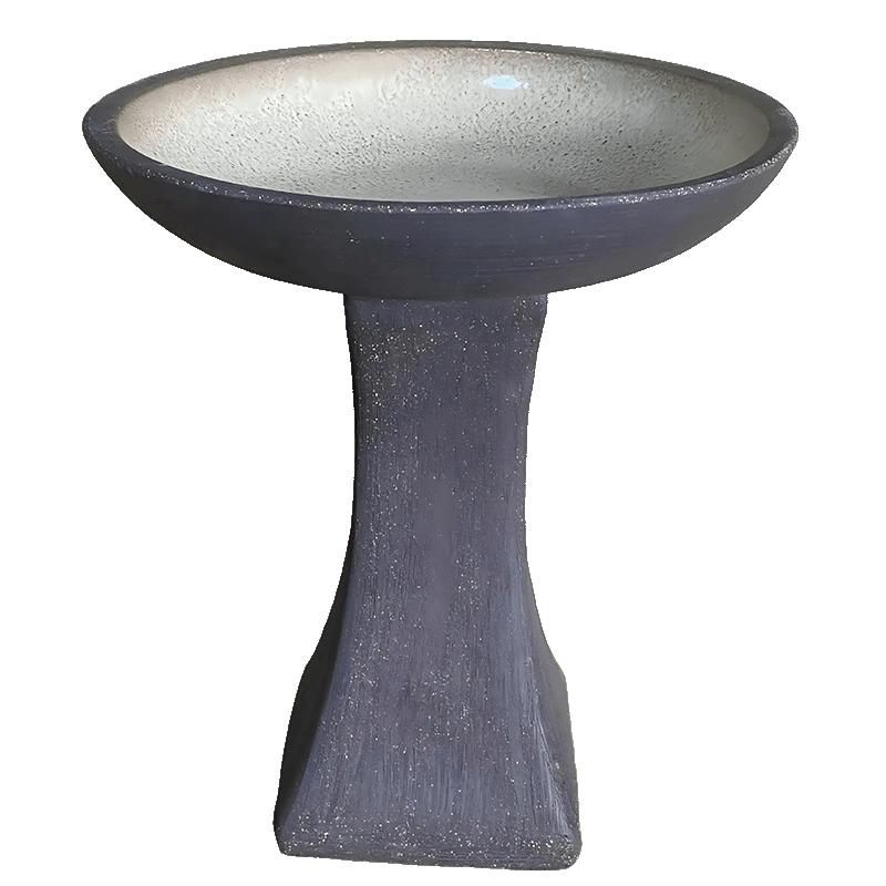 Small Birdbath Ironstone Dk Chocolate product photo