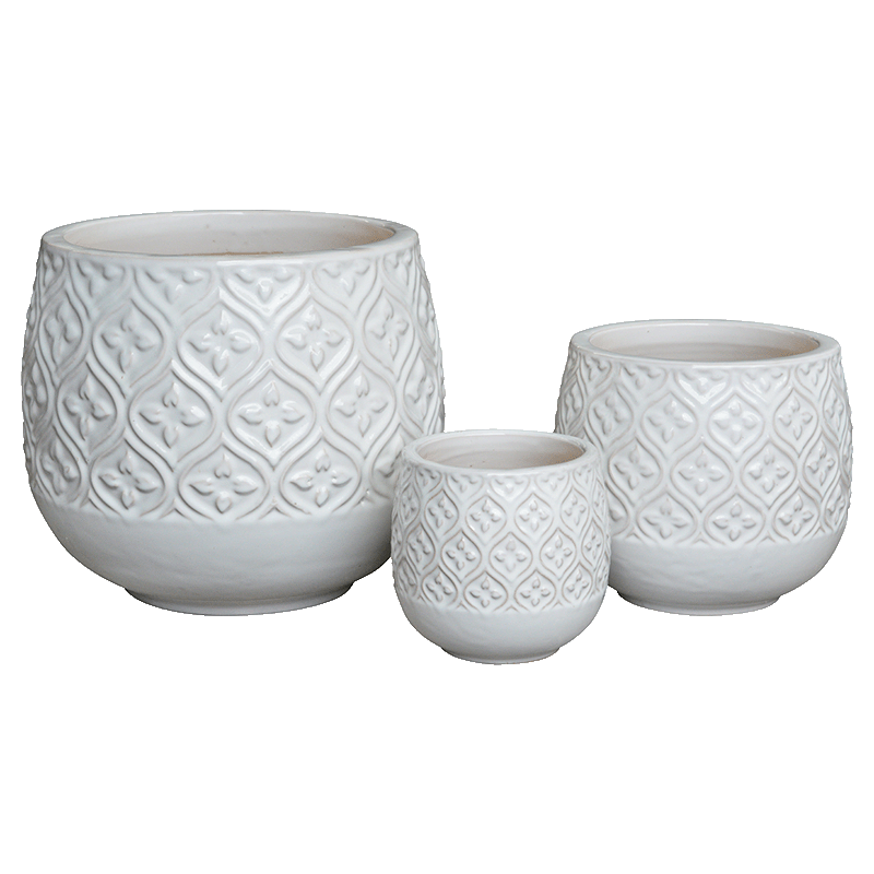 Enya Pots Shiny White small product photo