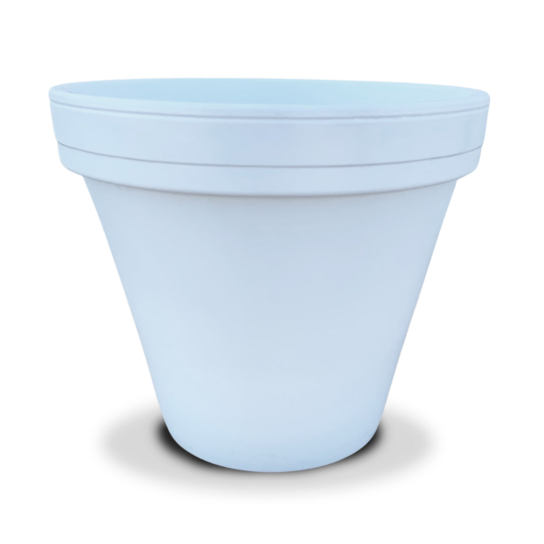 4in Matte White Powder Coated Pot product photo