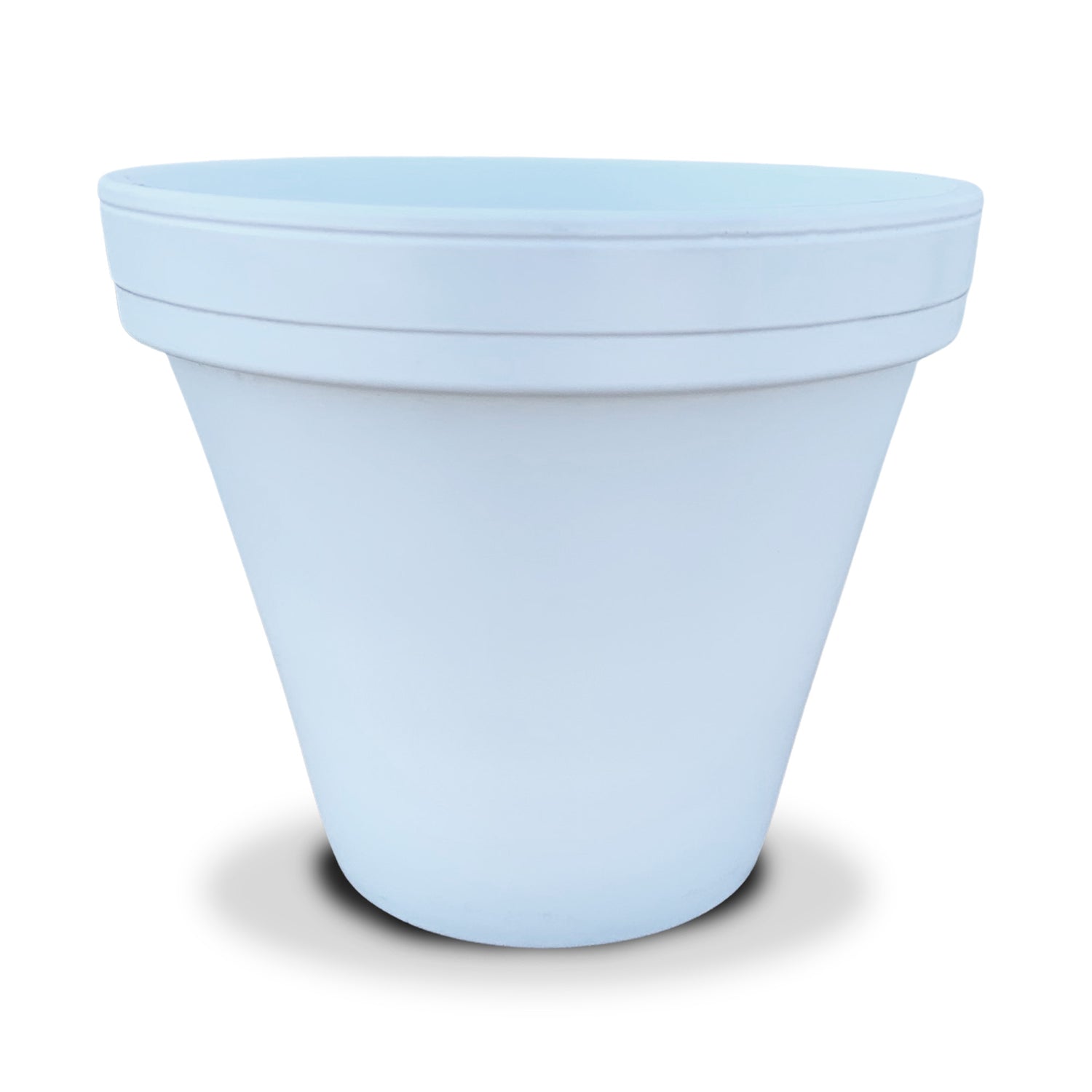 4in Matte White Powder Coated Pot product photo