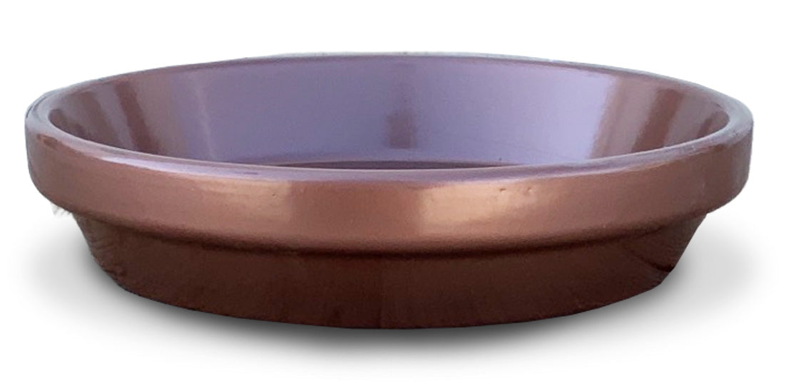 Small Copper Flowerpot Factory Tray product photo